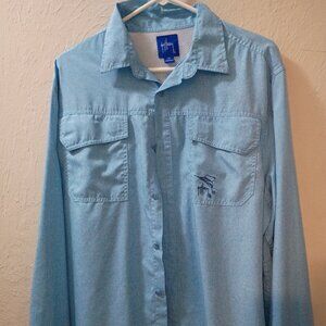 Guy Harvey Long Sleeve Fishing Shirt – Performance Vented Outdoor Size Large